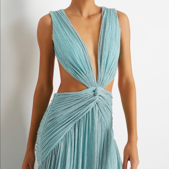 Patbo Lurex Sleeveless Gown in Seafoam - Picture 3 of 4